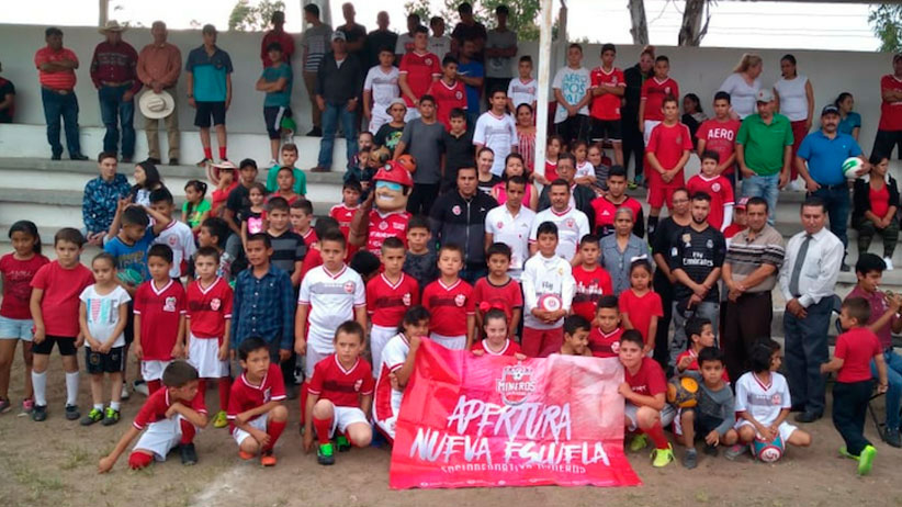 Inauguran Escuela de Fútbol Mineros FC, Sede Trinidad García de la Cadena