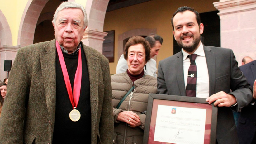 En Sesión Solemne Zacatecas nombra al Maestro Manuel Felguérez como “Ciudadano Benemérito”
