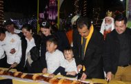 Parten Monumental Rosca de Reyes en Villanueva