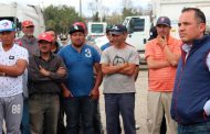 Presidente de Guadalupe atiende necesidades de Empleados de Limpia Pública