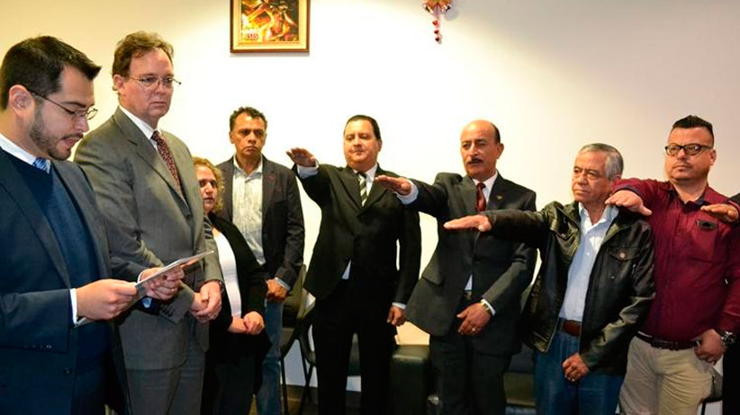 Rinden protesta representantes obrero-patronales ante Junta de Conciliación y Arbitraje