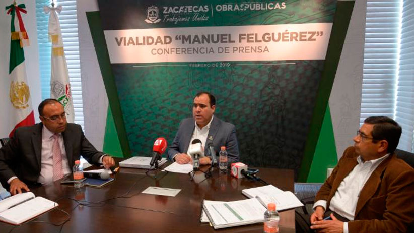Cumple Gobierno de Tello al dar mayor conectividad a Zacatecas con la nueva vialidad Manuel Felguérez