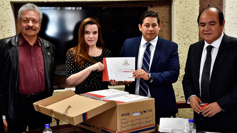 Entrega Gobierno de Zacatecas cuenta pública del ejercicio 2018 al Poder Legislativo Estatal
