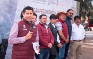 Julio César Chávez da Banderazo para el reencarpetamiento de casi 8 mil metros cuadrados