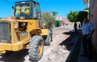 Rehabilitan  calle Revolución en Jalpa