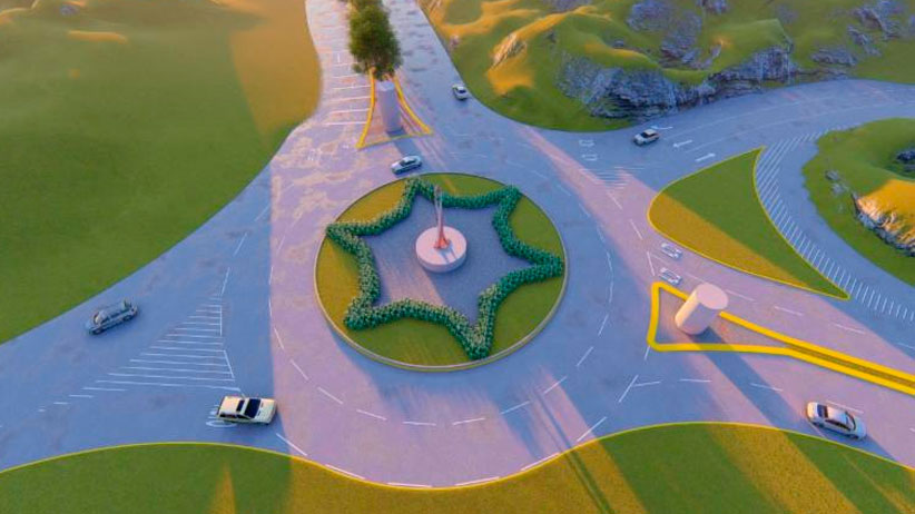 Rotonda del entronque a Vetagrande dará mayor fluidez a circulación vehicular