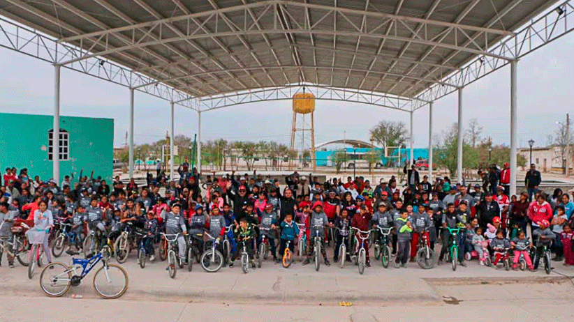 Realizan 4to paseo ciclista en Mazapil