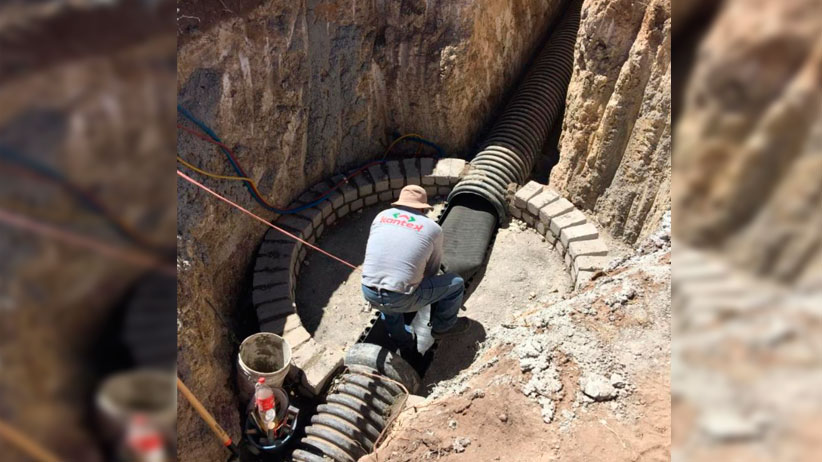 Supervisa Gobierno del Estado construcción del alcantarillado en Cañitas de Felipe Pescador
