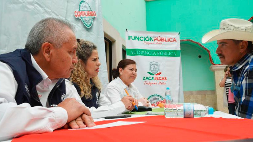 Atiende Gobierno Estatal a población de Francisco R. Murguía en Audiencia de la Función pública