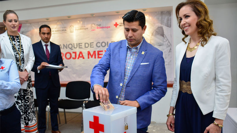 Dentro del arranque de la Cruz Roja, rinde protesta Presidenta Honorífica al cargo en Guadalupe