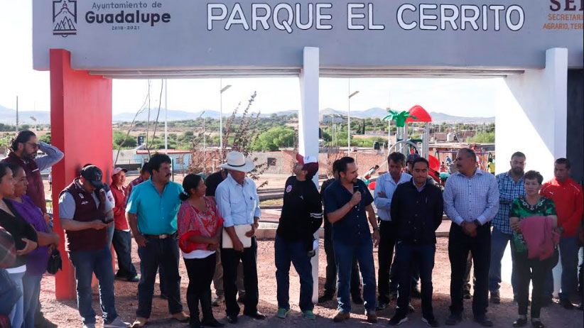 Julio César Chávez entregó parque en la Zacatecana
