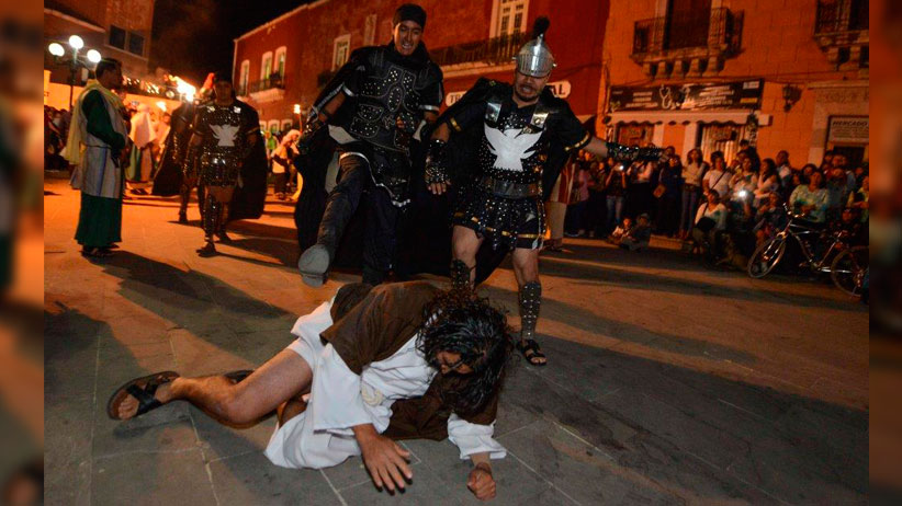 Representan en Fresnillo El Juicio, Pasión Y Muerte de Cristo