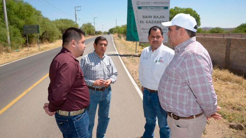 Verifica Gobierno Estatal avance de obras en Sain Alto, Chalchihuites y Sombrerete