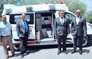 Entrega Secretaría de Salud ambulancia para  Seguridad Pública