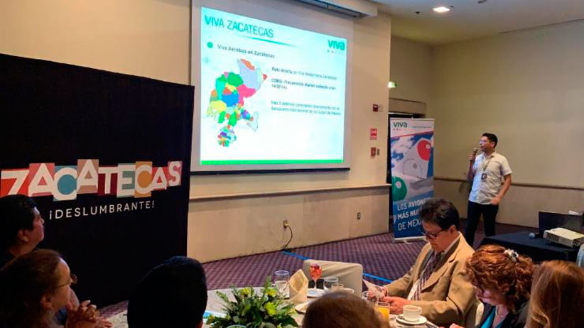 70 agencias que colaboran con Vivaaerobus promoverán a Zacatecas