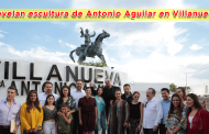 Video: Develan escultura de Antonio Aguilar en Villanueva