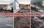 Video: Desbordamiento de rio afecta viviendas y vehículos en San Gabriel, Jalisco