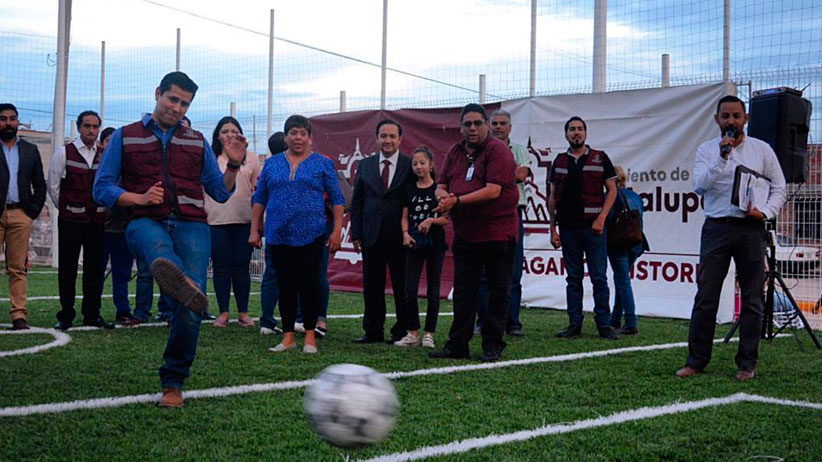 Vecinos de la colonia Hípico agradecen al Alcalde de Guadalupe por construcción de Parque Recreativo tras 15 años en el olvido