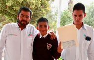 Estrategia UNE entrega obras de infraestructura social y becas en Zacatecas, Vetagrande y Pánuco