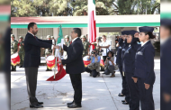 Abandera Alejandro Tello a primera generación del Bachillerato General Militarizado en Zacatecas