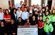 Fortalece Ulises Mejía Haro labor de PC municipal con equipamiento para bomberos y paramédicos