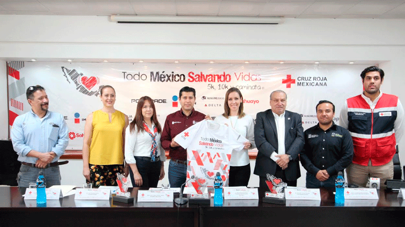 Presenta Julio César Chávez carrera con causa a favor de la Cruz Roja Mexicana