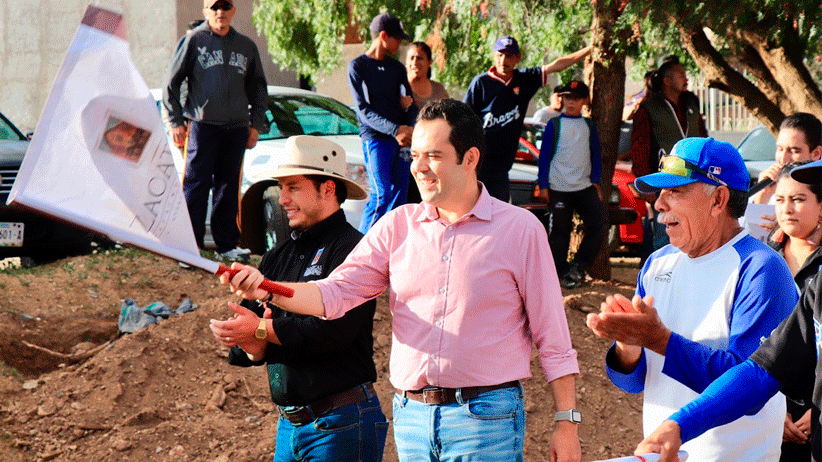 Beneficia Ulises Mejía a 30 mil ciudadanos con conformación de calles,caminos y campos deportivos