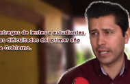 Entregas de lentes a estudiantes y las dificultades del primer año de Gobierno
