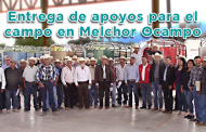 Video: Entrega de apoyos para el campo en Melchor Ocampo, Zac.