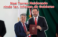 Noé Torres Maldonado rinde 1er Informe de Gobierno