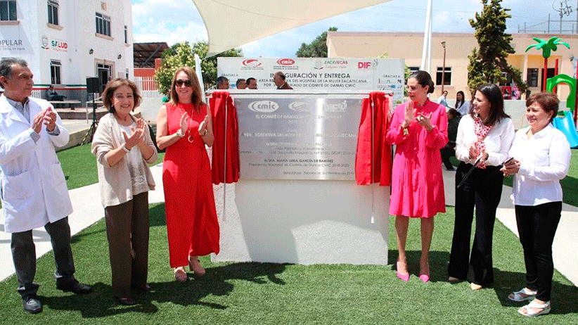 Inauguran área recreativa del Hospital de la Mujer construida por el voluntariado de la CMIC