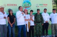 Unen esfuerzos Gobierno y SEDENA para reforestar el Ecoparque Centenario 