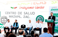 Entrega Gobernador Tello nuevo Centro de Salud para Mazapil