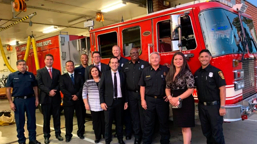 Logra Ulises Mejía Haro Donativo del Segundo camión de bomberos para la Capital
