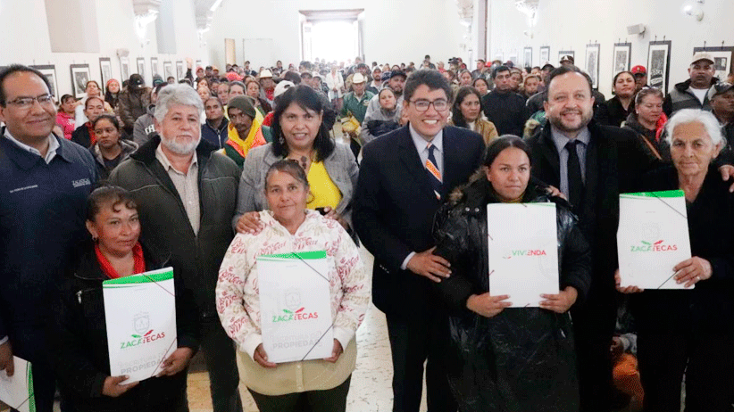 Legaliza Gobierno del Estado patrimonio de colonos de La Fe, en Fresnillo