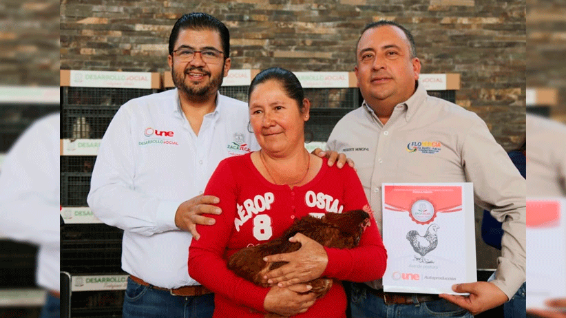 Estrategia UNE otorga más de 828 apoyos a familias del sur zacatecano