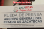 -Evento en vivo- Rueda de prensa: Archivo General del Estado de Zacatecas