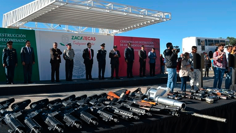 Destruyen 363 armas de fuego y más de 10 mil cartuchos