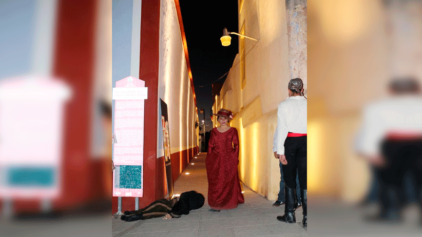 Inauguran iluminación escénica del callejón del beso en el Pueblo Mágico de Pinos