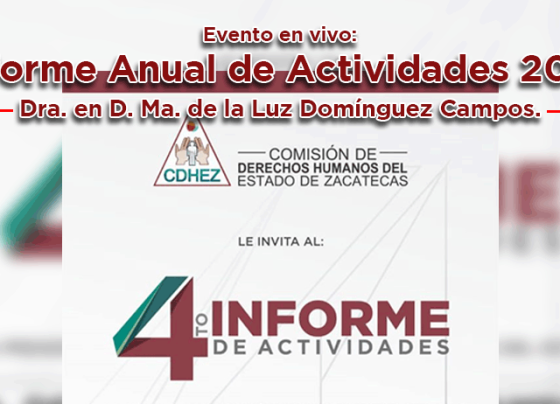 Evento en vivo: Informe Anual de Actividades 2019 de la Dra. en D. Ma. de la Luz Domínguez Campos