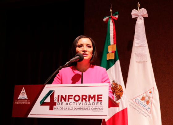 La Presidenta de la CDHEZ rinde su Cuarto Informe de Actividades 2019