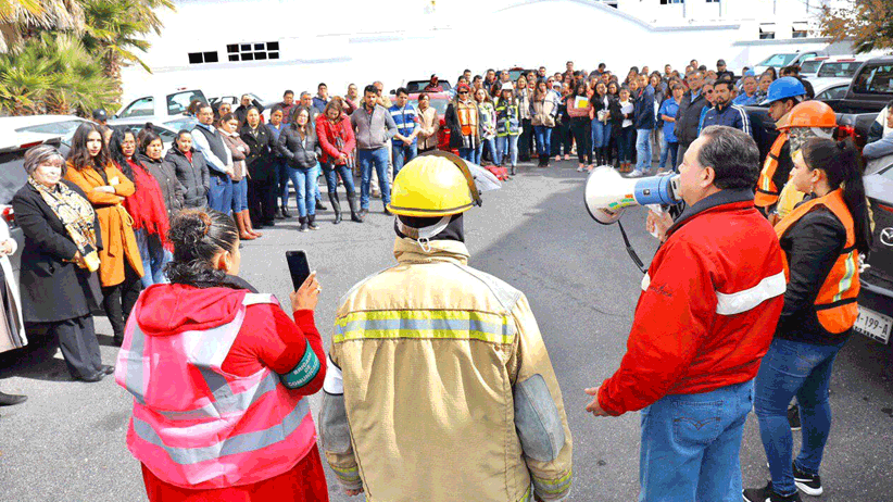 Realiza simulacro la Secretaría de Bienestar en Zacatecas