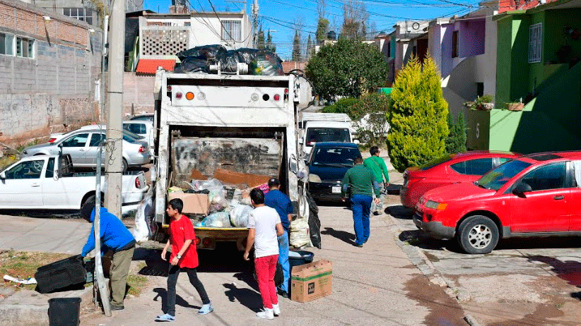 Refuerza Dirección de Servicios Públicos  recolección de residuos en Guadalupe