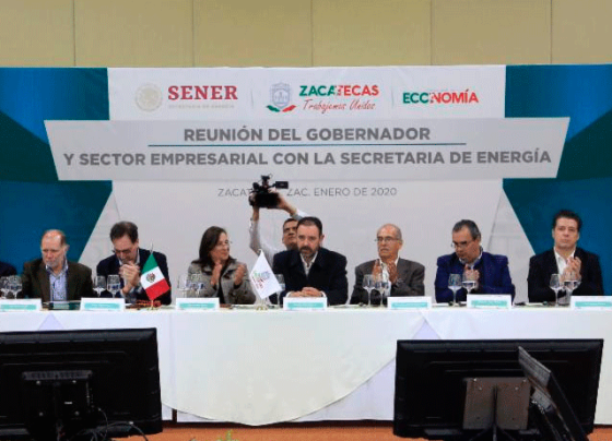Acuerdan trabajo conjunto iniciativa privada de Zacatecas y Secretaría de energía