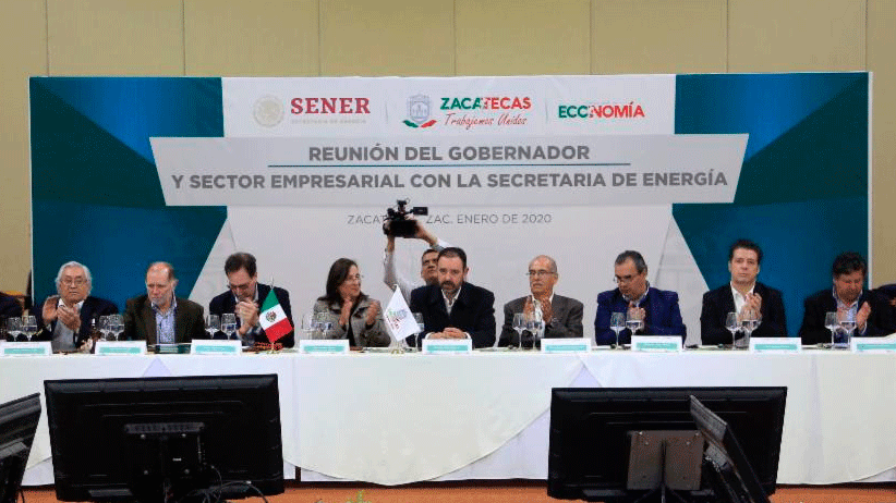 Acuerdan trabajo conjunto iniciativa privada de Zacatecas y Secretaría de energía