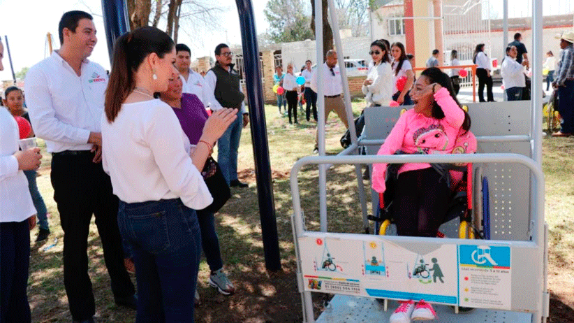 Inaugura Presidenta de SEDIF el primero de 10 Parques Infantiles incluyentes