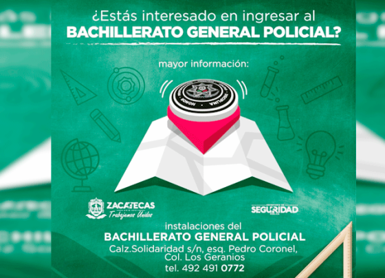 Reiteran invitación para ser parte del Bachillerato General Policial