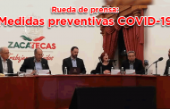 Rueda de prensa: Medidas preventivas COVID-19