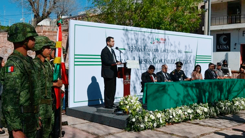 Conmemoran autoridades CXXXIX Aniversario luctuoso del General J. Jesús González Ortega