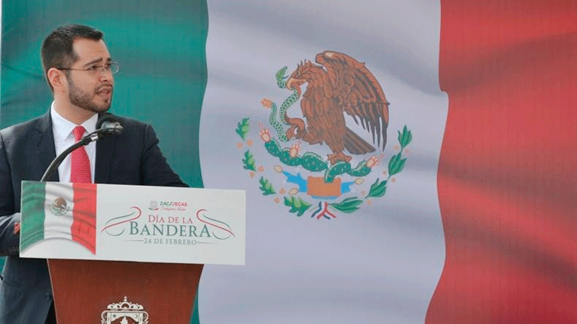 Encabeza Secretario General de Gobierno  acto conmemorativo por el Día de la Bandera